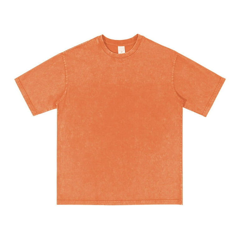 【oan】Cross Vintage Washing Over Short Sleeve T-Shirt Vintage Washed Heavyweight Short Sleeve Oversize Cotton T