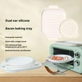 thumbnail image 5 of NOVELAR Reusable Microwave Bacon Pan, 11 Inch Square, Promotes Grease Drainage, Ideal for Apartment Kitchens and Dorm Rooms, 5 of 7