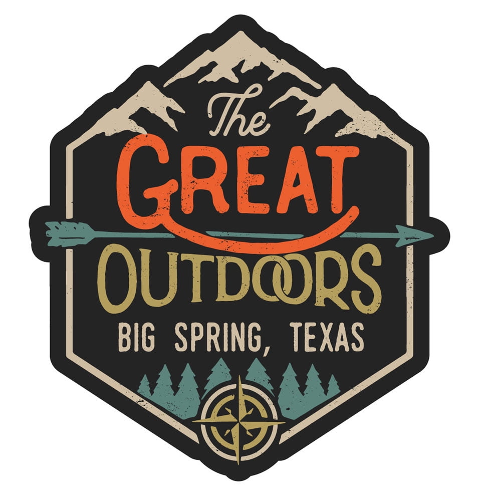 Big Spring Texas The Great Outdoors Design 2-Inch Vinyl Decal Sticker - Walmart.com Big Spring Texas The Great Outdoors Design 2-Inch Vinyl Decal Sticker - Walmart.com