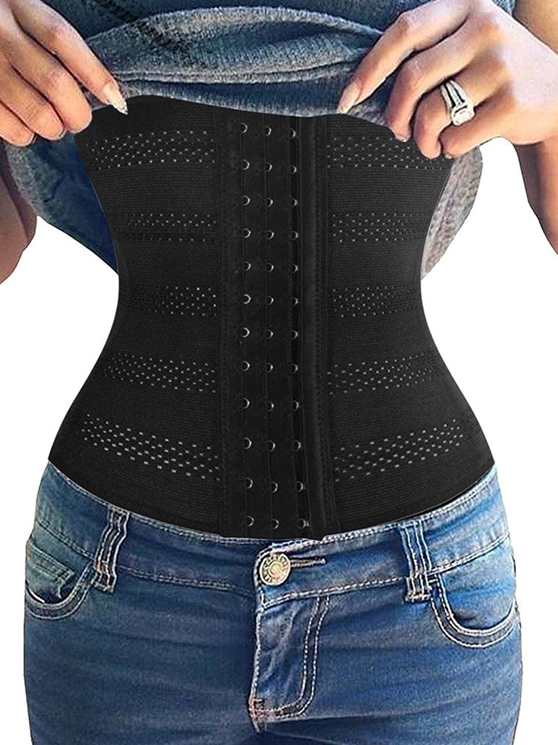 SAYFUT Women Body Shaper Sport Girdle Waist Training Underbust Corset Waist  Cincher Shaper Underbust Shapewear 