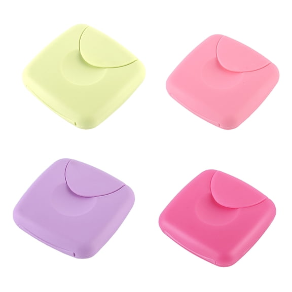 Bearachild 4 Pieces Tampons Storage Box Small Woman Organizers Case Outing Holding Tampon Cases Plastic Tools Travel Holder Containers Type2 NO2 Bearachild HA031012-00
