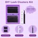 thumbnail image 3 of Kit de extensiones de pestañas HEYWINK Lash Clusters 80D 100D Curl, 3 of 7