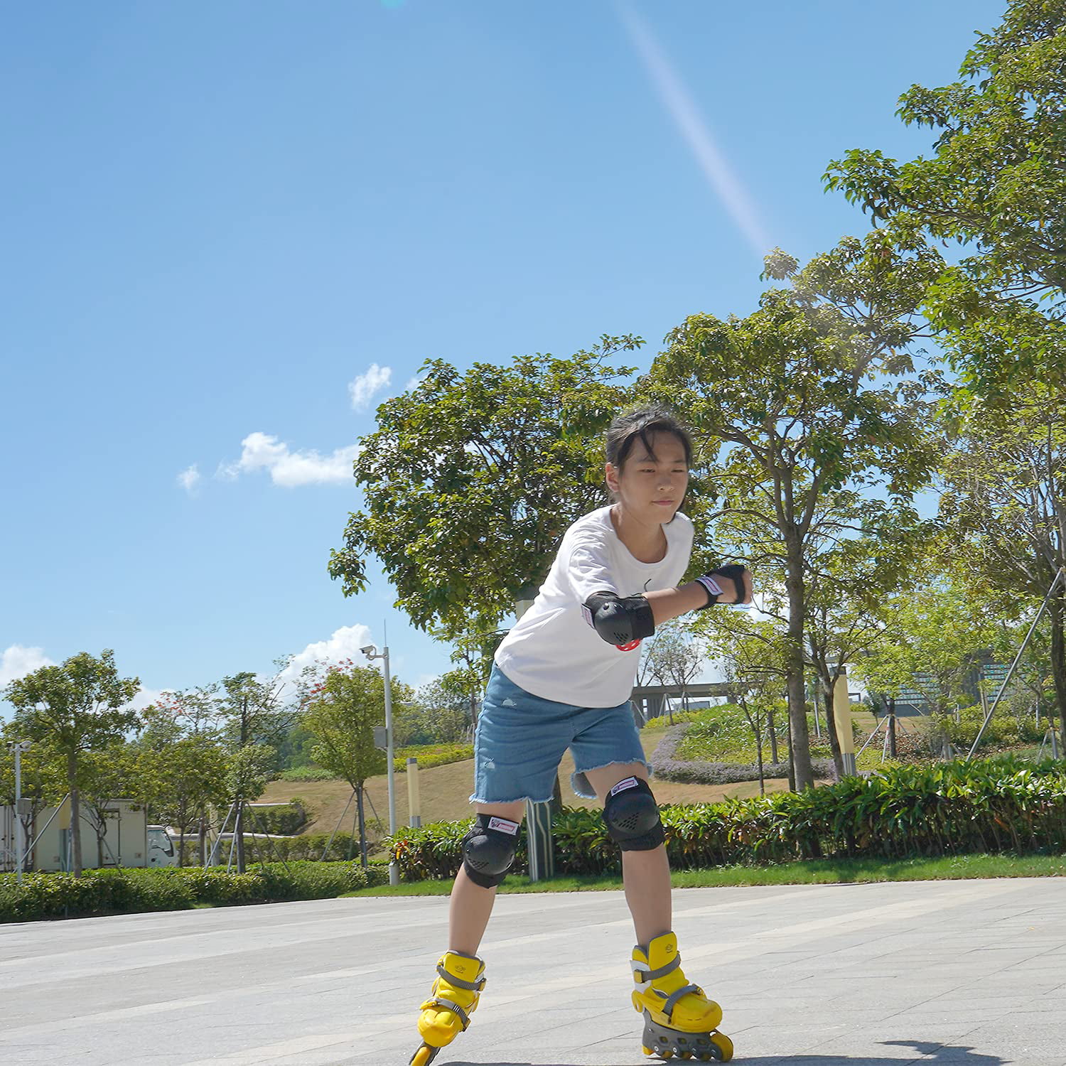 Inliners 'Extreme' Knee Pads Inline Skating Roller Derby Skateboarding Scooter