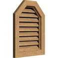 thumbnail image 2 of 24"W x 30"H Octagonal Top Gable Vent (29"W x 35"H Frame Size): Unfinished, Functional, Smooth Western Red Cedar Gable Vent w/ Brick Mould Face Frame, 2 of 12