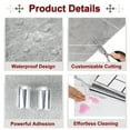 thumbnail image 3 of Uxcell 15Pcs Azulejos de Mármol Autoadhesivos, Paneles de Pared Impermeables para Salpicadero, Azulejos de Ducha Autoadhesivos de 12"x12" para Baño, Diseño Gris Trueno, 3 of 7