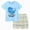 H135-Sky Blue, variant on Infant Boy Outfits Pajamas Short Sleeve Soft T-Shirt and Elastic Cuff Shorts Summer Sleepwear Loungewear 2pcs(White,5-6 Y)