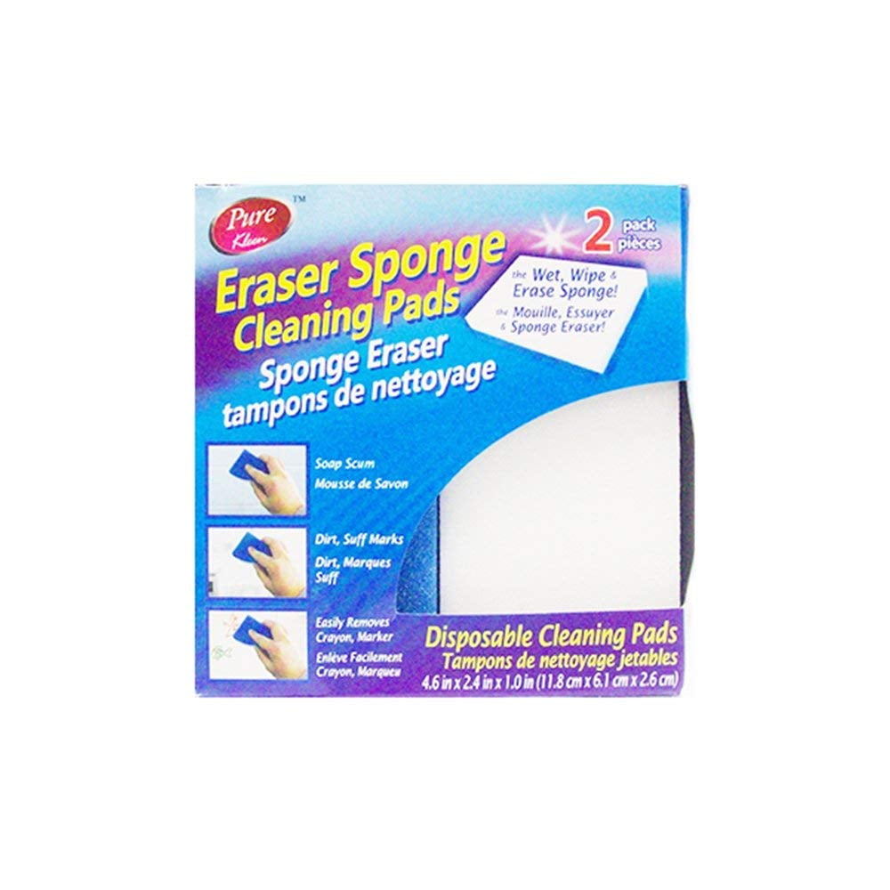 Pure Kleen Eraser Sponge Cleaning Pads (2 In 1 Pack) 308904 Walmart