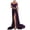 Purple, variant on Fesfesfes Women Gowns Sexy Half Sleeve Off Shoulder Lace Split Elegant Long Maxi Party Dress Clearance Under $10
