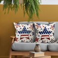 thumbnail image 3 of Independence Day Pillow Covers 16X16 Inch Stripe Star 4th of July Patriotic Memorial Day Decorative Pillow Cases Set of 2 Summer Holiday Throw Pillows Home Decor for Sofa Couch Party Outdoor, 3 of 6