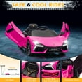thumbnail image 5 of UBesGoo 12V Powered Ride on Car, Licensed Lamborghini Revuelto Electric Ride on Toys for Toddlers Kids, Remote Control, Pink, 5 of 9