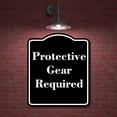thumbnail image 2 of Protective Gear Required BLACK Aluminum Composite Sign 15''x18'', 2 of 9