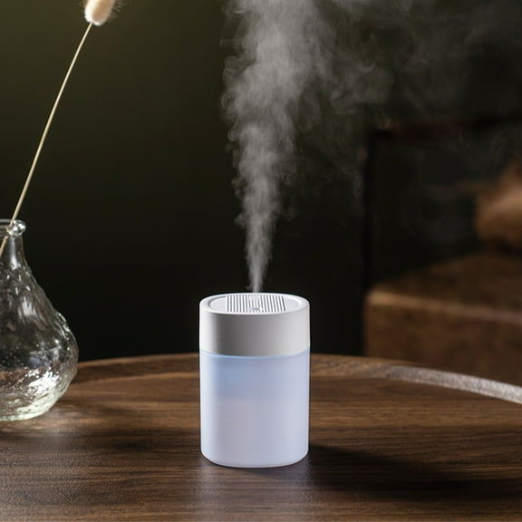 AZXY Small Humidifier Cool Mist,Air Humidifier for Large Room Plants Car,Vaporizers and Humidifiers for Bedroom,Desktop Travel Humidifiers with Lihgt Under $20