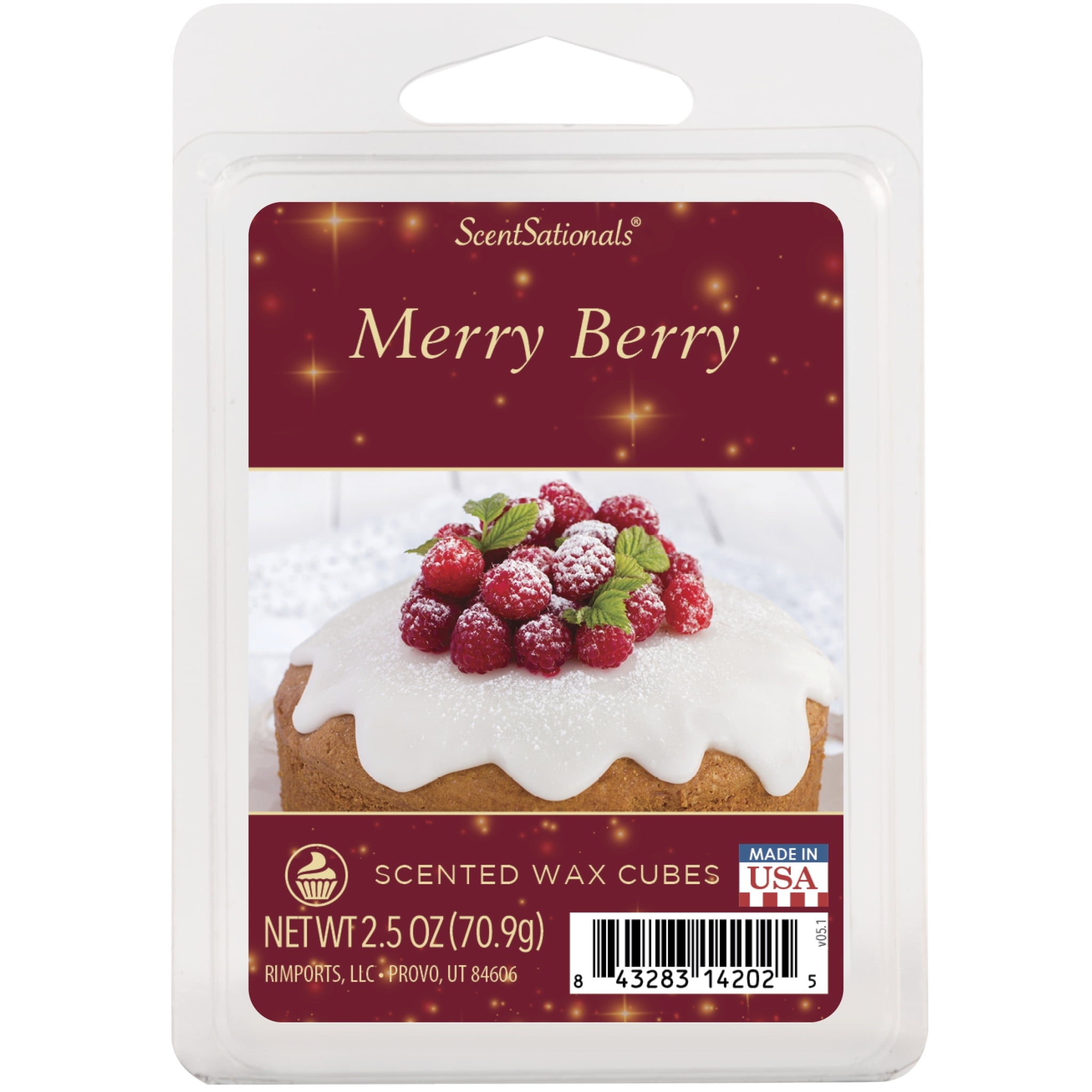 Merry Berry Scented Wax Melts, ScentSationals, 2.5 oz (1-Pack)