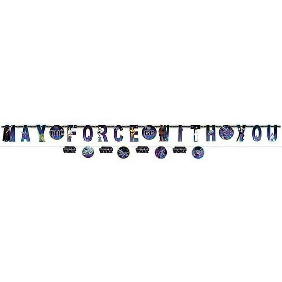 Amscan 120655 Star Wars Galaxy Jumbo Letter Banner Kit