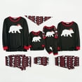 thumbnail image 4 of PatPat Christmas Family Matching Pajamas Holiday Sets Bear Top and Plaid Pants Sleepwear for Couples Flame Resistant, 4 of 12