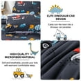 thumbnail image 4 of Btargot 5PCS Dinosaur Bedding Set Full Construction Trucks Cars Kids Boys Comforter Set Gray, 4 of 12