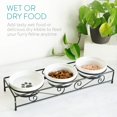 thumbnail image 4 of Navaris Juego De Cuencos De Cerámica Para Mascotas – Cuenco De Comida Para Perros Pequeños, Cachorros Y Gatos Con Soporte De Metal Retro Antideslizante – Cuencos Para Perros O Gatos Para Perros Y Gato, 4 of 5