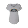 thumbnail image 1 of Hey You, Love X-Large Women's Washington, D.C. Rainbow Skyline T-Shirt, Gray, 1 of 2