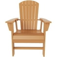 thumbnail image 5 of Portside Seashell Adirondack Plastic Outdoor Dining Chair, 5 of 9