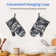 thumbnail image 6 of TEQUAN Oven Mitts, Retro Grey Camouflage Texture Pattern Heat Resistant Microwave Oven Gloves, Set of 2, 6 of 7
