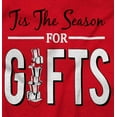 thumbnail image 2 of Christmas Tis The Season For Presents Men's Graphic T Shirt Tees Brisco Brands M, 2 of 6
