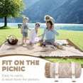 thumbnail image 3 of 2 in 1 Extra Large Outdoor Picnic Blanket Waterproof Woven Boho Mat Giant Beach Towel Travel Essential Yoga Accessories Park Patio Lawn Garden Grass Ground Music Festival Concert Must Have, 3 of 6