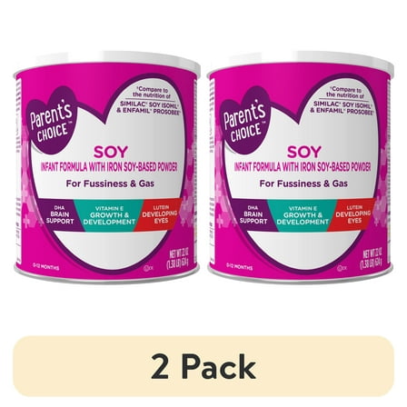 (2 pack) Parent's Choice Soy Infant Formula, 22 oz
