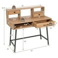 thumbnail image 4 of Costway Makeup Vanity Table Computer Writing Desk Storage with Drawer Shelf Industrial, 4 of 10