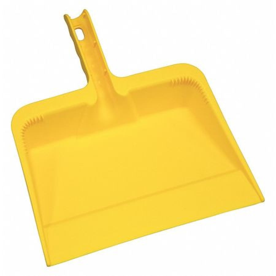 TOUGH GUY 48LZ18 Hand Held Dust Pan,Yellow,Polyethylene