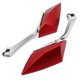 thumbnail image 1 of Set of 2 modified motorcycle side mirrors, red, 1 of 2