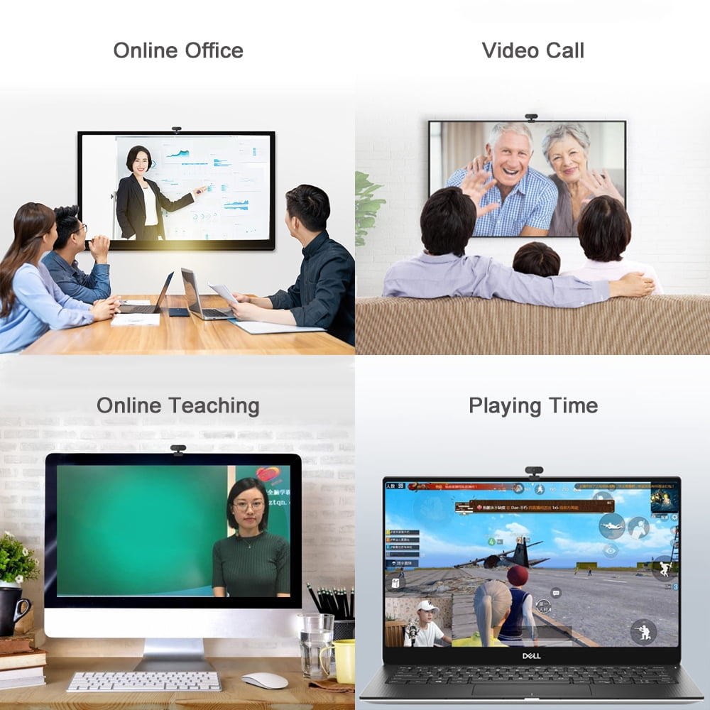 1080P Full HD Web Camera With Microphone USB  Web Cam For PC Computer Mac Laptop Desktop  Mini Camera
