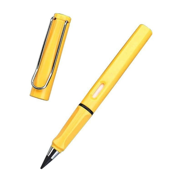 CAROOTU Crayon Éternel pour Étudiants Enfants Crayon Longue Durée avec Pointe d'Écriture Ultra-Comprimée Effaçable