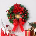 thumbnail image 4 of Inteprter Feliz Navidad Guirnalda Decoración Ramas de luz Planta Conos de pino Guirnalda Puerta Colgante Adorno Festival Decoración de la boda Kits de decoración para fiestas Inteprter HA009979-00, 4 of 6
