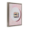 thumbnail image 2 of Stupell Industries Modern Sushi Rolls on Plate Brown Floating Frame Canvas Art, 17 x 21, by The Prints Vibe, 2 of 8