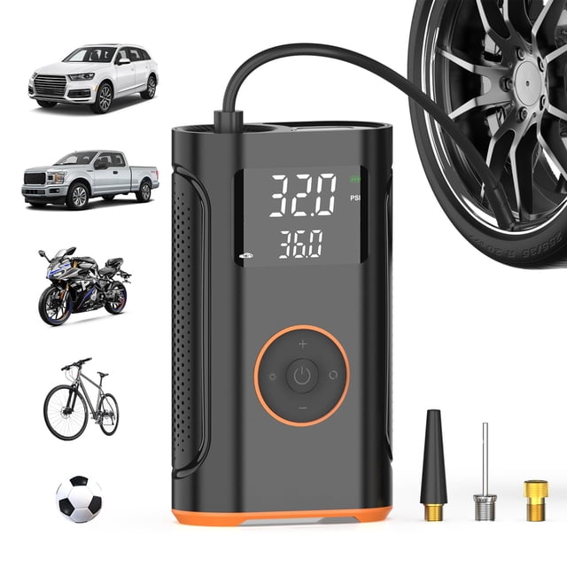 (Nueva actualización) Compresor de aire portátil con inflador de neumáticos ZSX 160 PSI