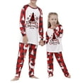 thumbnail image 6 of Elippeo Family Matching Pajamas Christmas Pjs Holiday Nightwear Sleepwear Sets Long Sleeve Pjs, 6 of 9