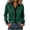 Green, variant on Womens Color Block Collared Shirt Button Down Long Sleeve Blouse Casual Office Curved Hem Tops
