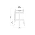 thumbnail image 4 of Boraam Magellan Bar Height Swivel Stool, 29-Inch, Brandy, 4 of 5