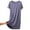 Dark Gray, variant on Women's Casual Dress Short Sleeve Round Neck Comfortable Home Leisure Spring Summer Flowy Lightweight Breathable Soft Stretchy Fashionable Versatile Everyday Wear Womens Casual Trendy Midi Dresses