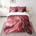 thumbnail image 2 of YST Red Marbling Comforter Set, 7-Piece, Twin, 2 of 4