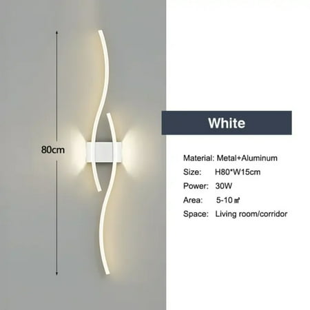 

QUHNG uch of sophistication and modernity to your living space with these stunning Deluxe LED Wall Lamps. Choose from sleek black chic white or opulent gold to complement any interior d