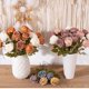 thumbnail image 5 of Rosa artificial para decoración del hogar, boda, simulación de rosa, flor artificial para decoración del hogar, centro de mesa de boda, decoración de mesa, rosa grande de 45 cm con tallos, 5 of 9