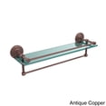 thumbnail image 4 of Que New Collection Gallery Rail Glass Shelf with Towel Bar - Polished Nickel / 22 Inch, 4 of 5