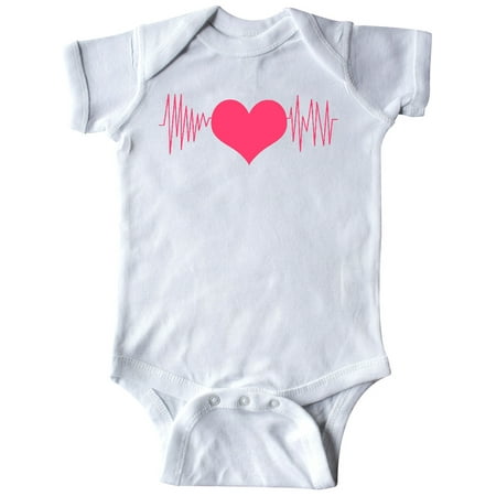 

Inktastic heart monitor Valentines Day Gift Baby Boy or Baby Girl Bodysuit