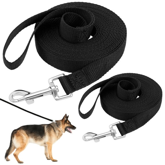 shuaien 2 Pack Dog Training Leash, 33FT 16FT Extra Long Dog Leash Outside, Dog Lead for Medium Large Dogs, Heavy Duty Dog Leash for Training Playing Camping Backyard