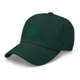 thumbnail image 3 of 3 Leaf USA-Irish Clover Hat, Dad Hat, Lucky Irish Hat, Embroidered 3 Leaf Clover Hat, Irish American Hat, St. Patrick's Day Hat (Spruce), 3 of 3