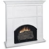 Real Flame Arched Carthage Fireplace, White
