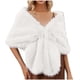 thumbnail image 1 of Bufandas elegantes para mujer, para novia, boda, chal largo falso, estola, bufanda, capa, cárdigan, chaqueta, top, bufanda para mujer, 1 of 6