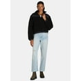 thumbnail image 2 of Liv & Lottie Women’s Teddy Fleece Puffer Jacket with Pockets, Sizes S-XL, 2 of 5