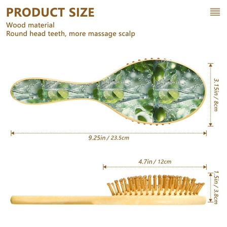 YAZAOO Soft Hair Brush Hair Comb Detangler Lime Soda Bottle Splash Smoothing Hair Care Beauty Gift